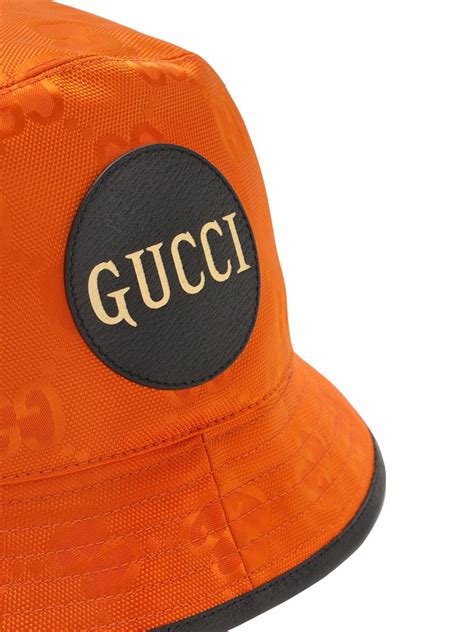 orange gucci bucket hat|white gucci hats.